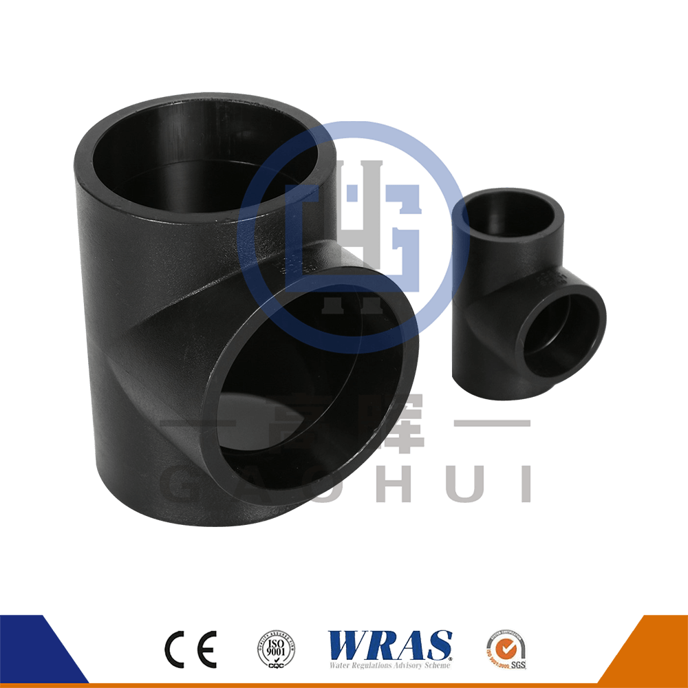 HDPE Socket Fusion Equal Tee säkerställer högpresterande anslutningar